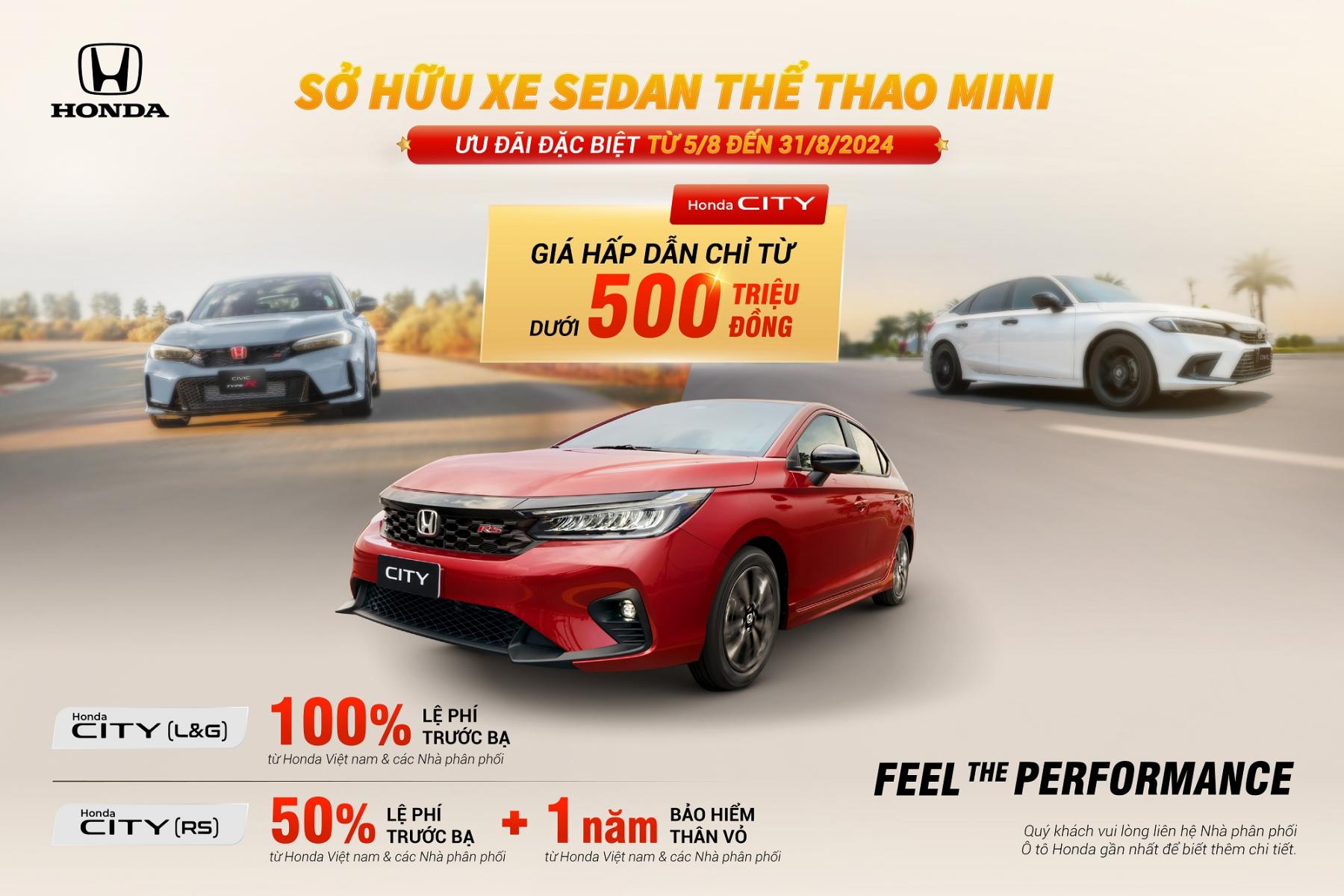 Chương trình khuyến mại của các dòng xe ô tô Honda trong tháng 8 năm 2024 - Đón nhận ưu đãi - Trải nghiệm đỉnh cao