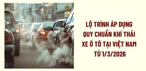 TỪ 01/03/2026: ÁP DỤNG QUY ĐỊNH KIỂM ĐỊNH KHÍ THẢI Ô TÔ MỚI