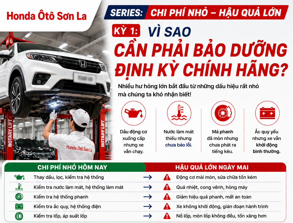 BẢO DƯỠNG ĐỊNH KỲ CHÍNH HÃNG – CHI PHÍ HAY KHOẢN ĐẦU TƯ CHO CHIẾC XE CỦA BẠN?